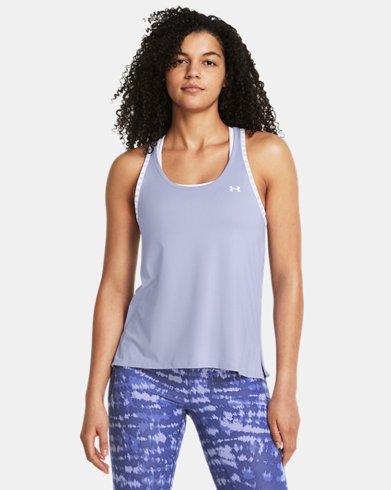 Women's UA Knockout Tank in Purple image number 0
